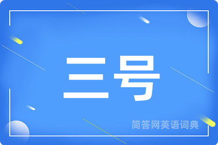 三号用英语怎么说,三号的英语翻译 三号