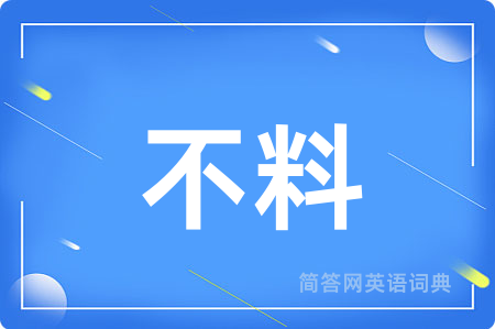 不料