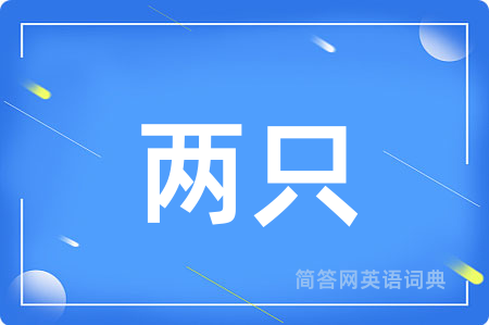 两只用英语怎么说,两只的英语翻译 两只