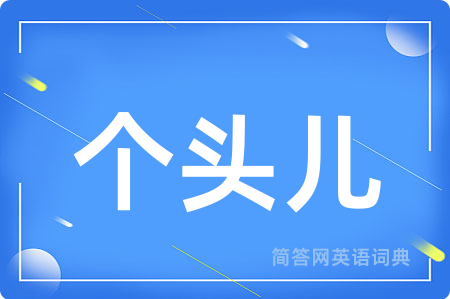 个头儿用英语怎么说,个头儿的英语翻译 个头儿