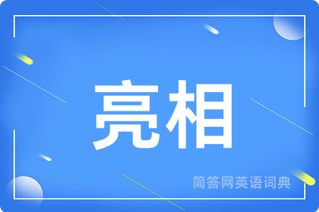 亮相