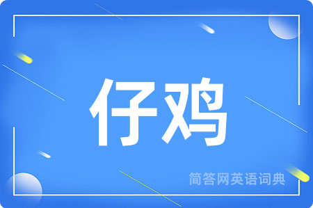 仔鸡用英语怎么说,仔鸡的英语翻译 仔鸡
