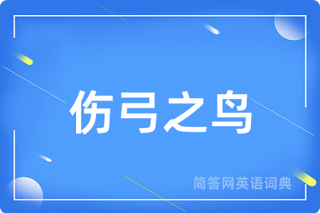 伤弓之鸟用英语怎么说,伤弓之鸟的英语翻译 伤弓之鸟
