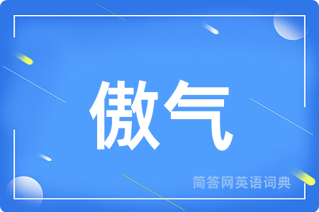 傲气用英语怎么说,傲气的英语翻译 傲气