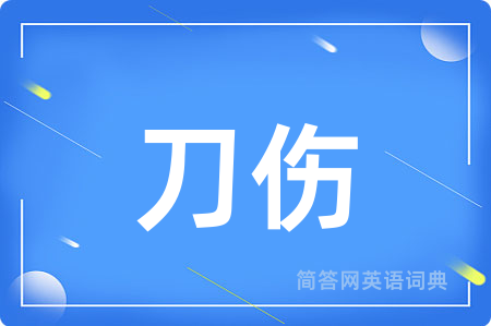刀伤用英语怎么说,刀伤的英语翻译 刀伤