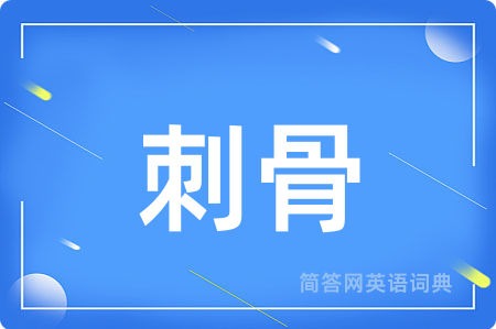 刺骨用英语怎么说,刺骨的英语翻译 刺骨