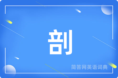 剖