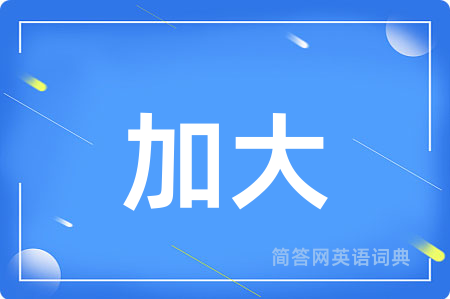 加大