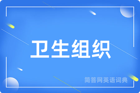 卫生组织用英语怎么说,卫生组织的英语翻译 卫生组织