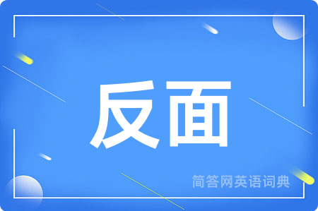 反面