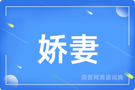 娇妻用英语怎么说,娇妻的英语翻译 娇妻