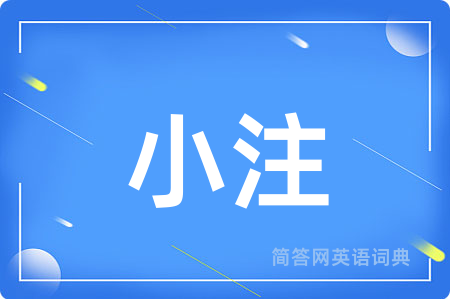 小注