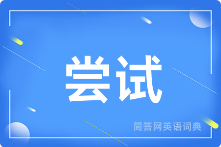 尝试
