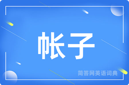 帐子用英语怎么说,帐子的英语翻译 帐子
