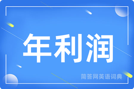 年利润