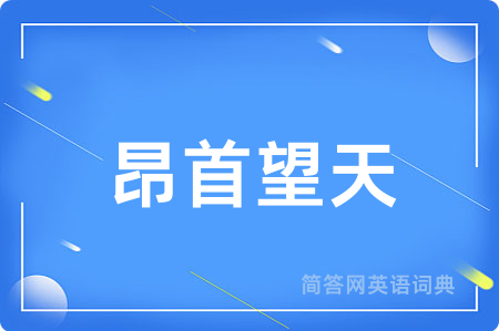 昂首望天