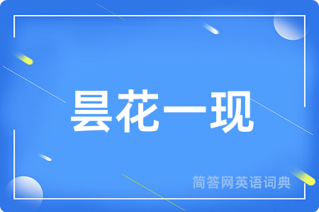 昙花一现