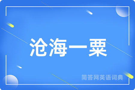 沧海一粟