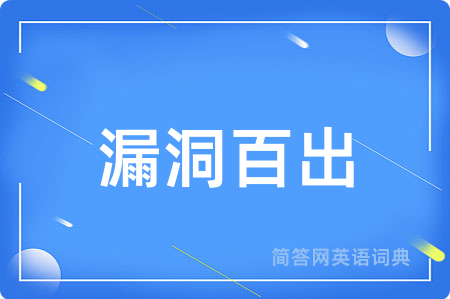 漏洞百出