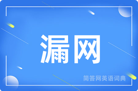 漏网用英语怎么说,漏网的英语翻译 漏网