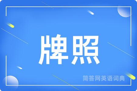 牌照