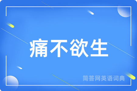 痛不欲生用英语怎么说,痛不欲生的英语翻译 痛不欲生