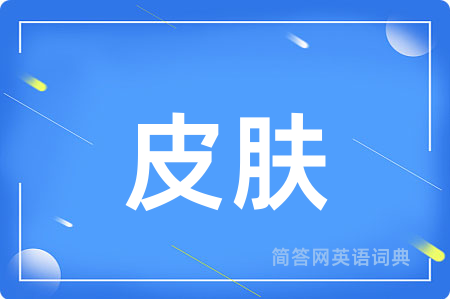 皮肤用英语怎么说,皮肤的英语翻译 皮肤