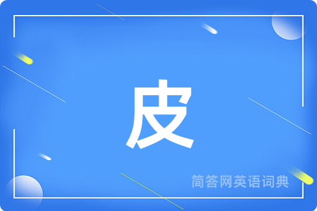 皮用英语怎么说,皮的英语翻译 皮