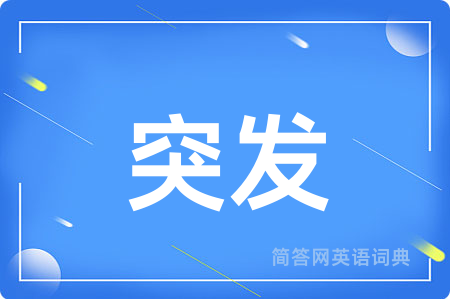 突发用英语怎么说,突发的英语翻译 突发
