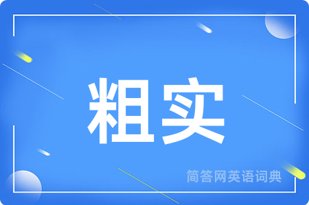 粗实用英语怎么说,粗实的英语翻译 粗实