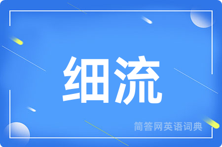 细流用英语怎么说,细流的英语翻译 细流