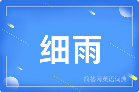 细雨用英语怎么说,细雨的英语翻译 细雨