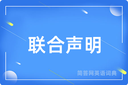 联合声明
