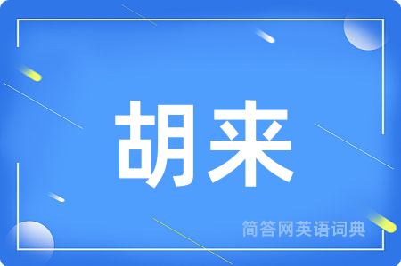 胡来用英语怎么说,胡来的英语翻译 胡来