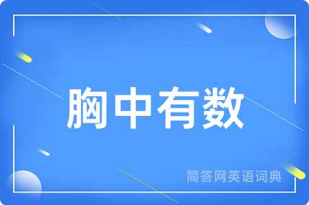 胸中有数