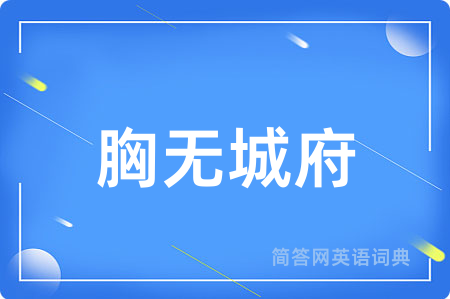 胸无城府