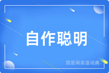 自作聪明