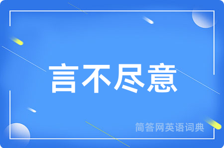言不尽意