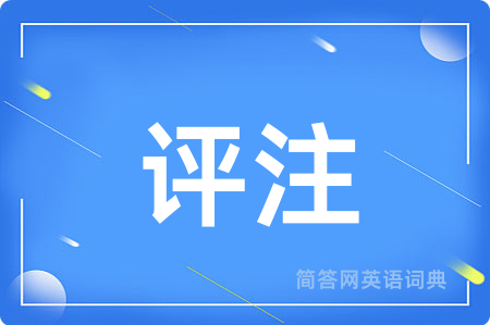 评注用英语怎么说,评注的英语翻译 评注