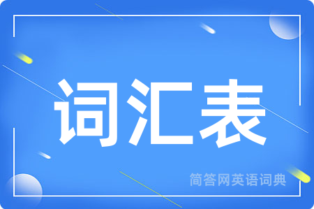 词汇表