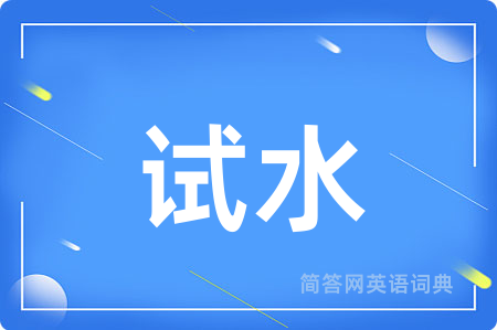 试水