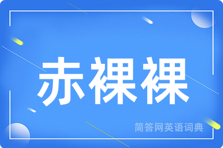 赤裸裸