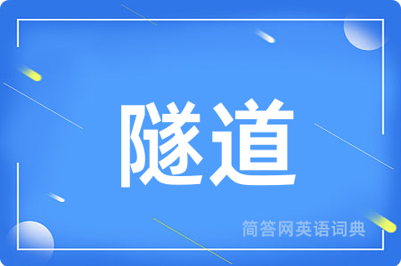 隧道用英语怎么说,隧道的英语翻译 隧道