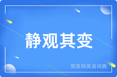 静观其变