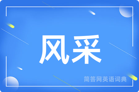 风采用英语怎么说,风采的英语翻译 风采