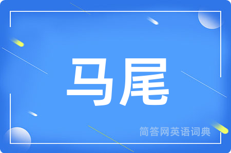 马尾用英语怎么说,马尾的英语翻译 马尾