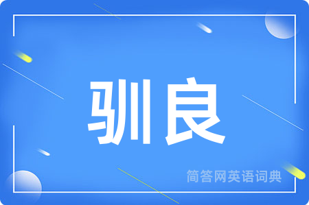 驯良