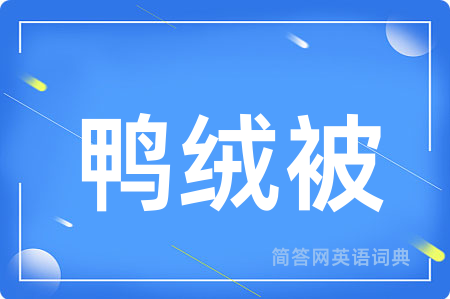 鸭绒被