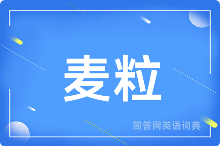 麦粒用英语怎么说,麦粒的英语翻译 麦粒