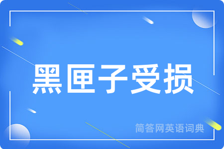 黑匣子受损
